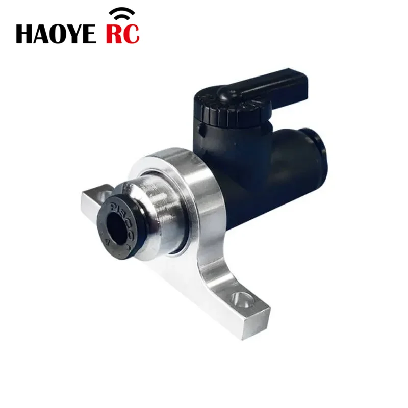 Haoye 1PC Aluminum PISCO BVU4-4 Ball Globe Valves Mount Holder Bracket Seat For RC Turbine Turbo-jet Engine Airplane