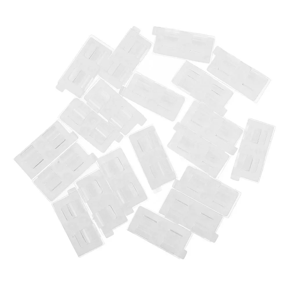 

30Pcs Transparent Outdoor Light String Clips Heavy Duty Adhesive Patio Hooks Cable Holders for Hanging String Lights