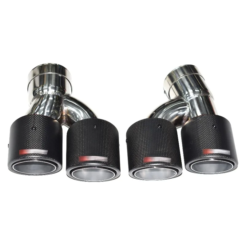 

The Outlet Rolled Carbon Fiber Exhaust Tailpipe Muffler Suitable for BMWS 5 Series G30 and G31