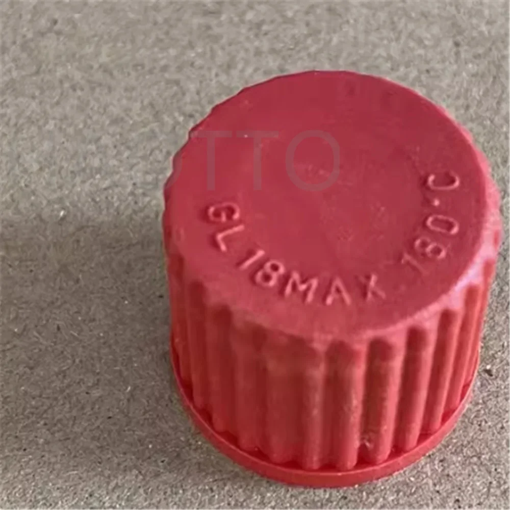 8pcs GL14 GL18 GL25 GL32 GL45 reagent bottle cap PBT red cap heat-resistant 180 degree screw cap
