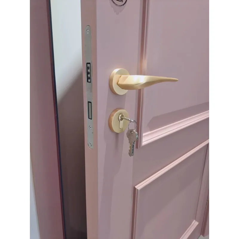 Factory Direct 2026 French retro door swing simple modern curved kitchen living room European balcony bedroom door