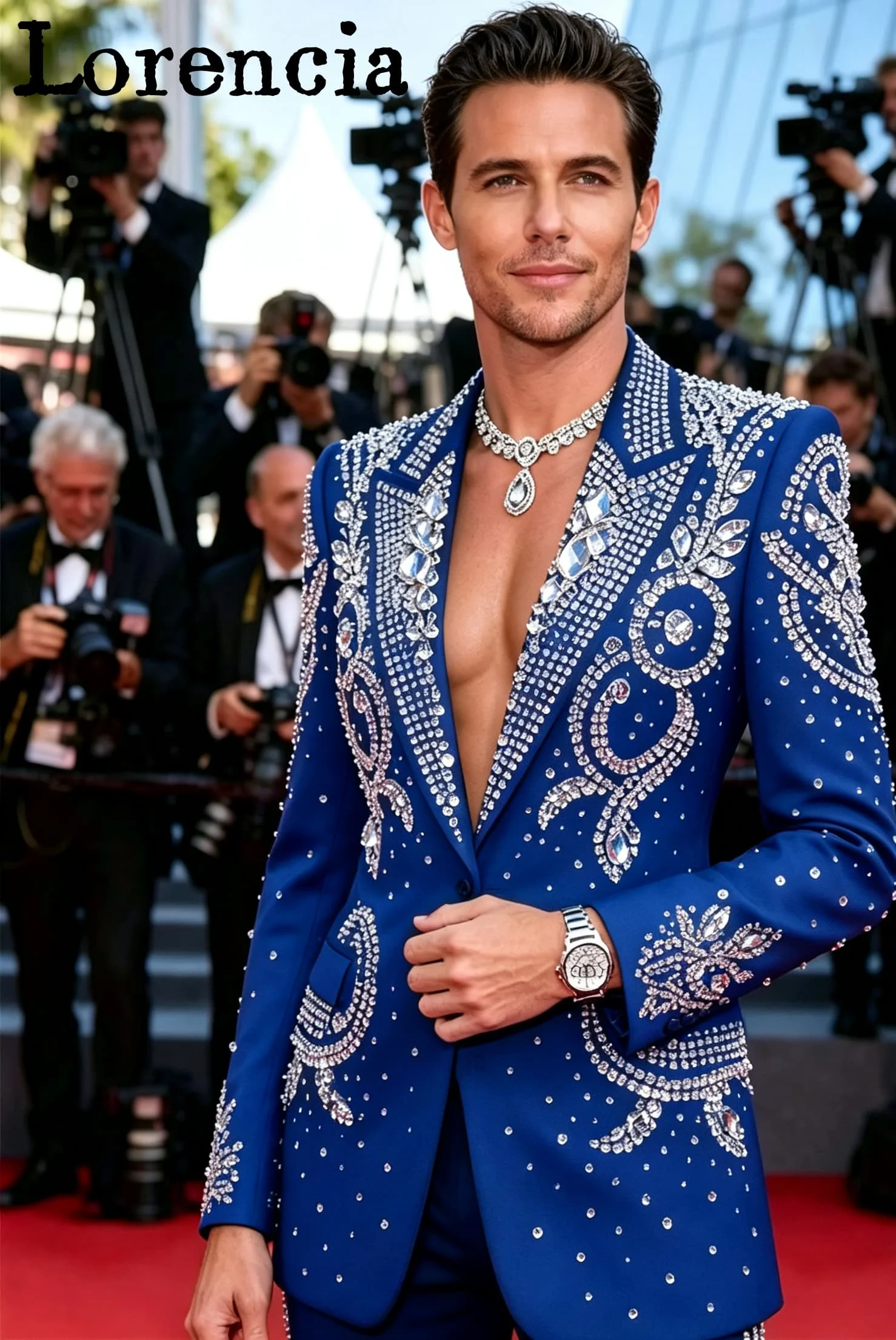 Rhinestone Men Suits 2 Pieces Sets Crystal Embellished Groom Wedding Tuxedos Customized Slim Fit Male Party Blazers Ropa Hombre