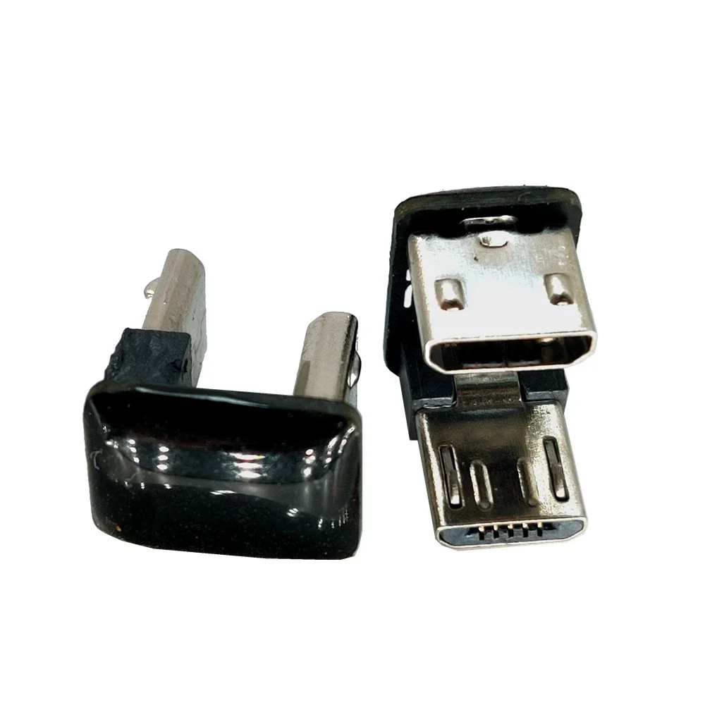 Adaptador de ángulo izquierdo de 90 grados arriba/DO/LE/RI Mini/Micro USB tipo A macho A Micro USB B hembra