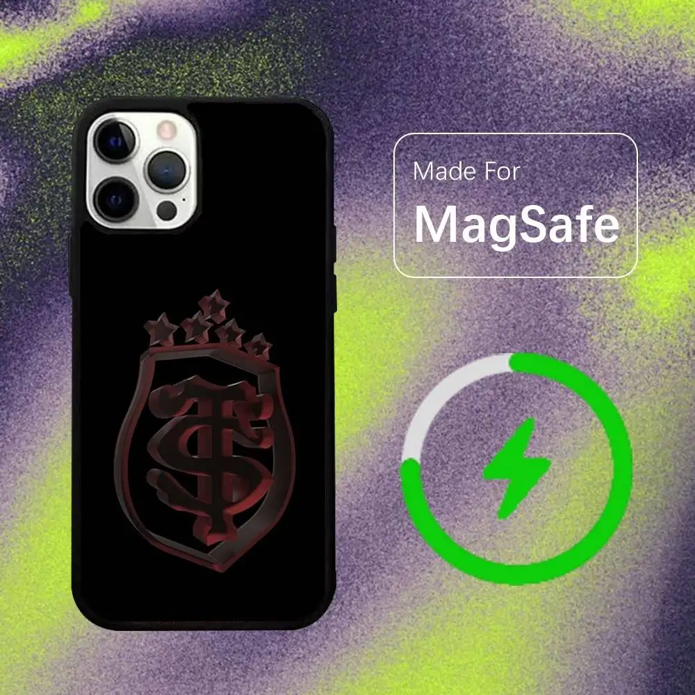 Stade-Toulousain Phone Case For iPhone 16,15,14,13,12,11,Pro,Max,Plus,Mini,SE Rugby French Magsafe Magnetic Wireless Charging