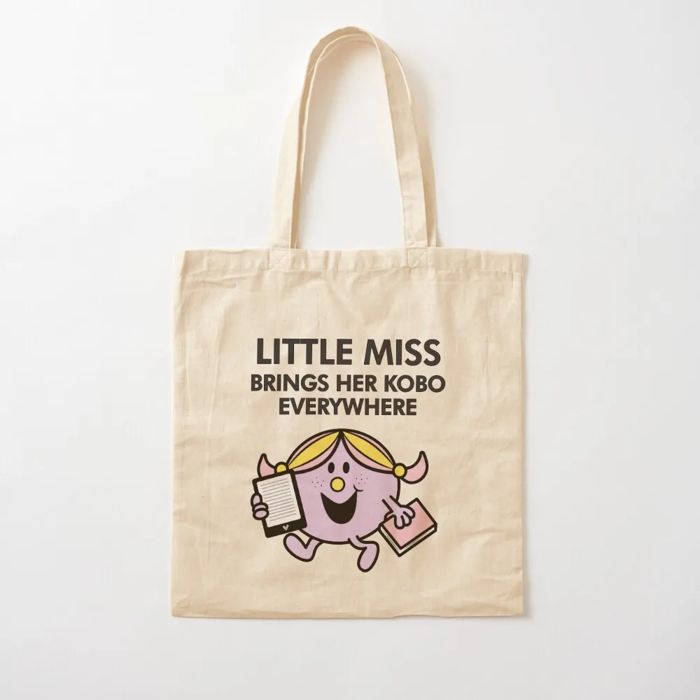 little miss brings her kobo everywhere Tote Bag