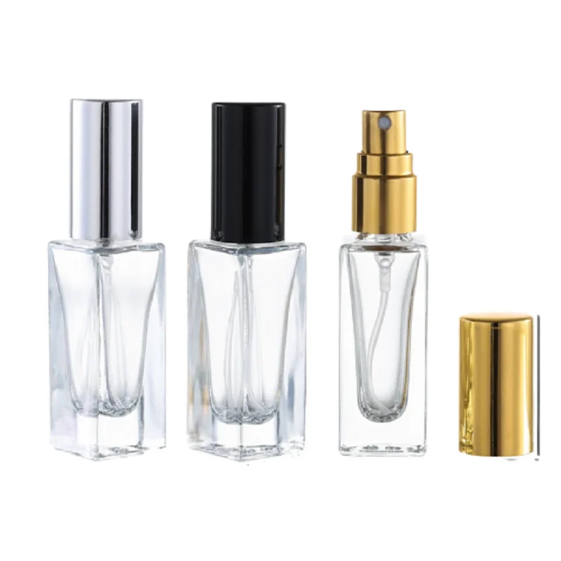 30 pçs perfume spray garrafa de vidro transparente vazio 5ml bomba spray ouro prata preto tampa recipiente portátil recarregável garrafa atomizador