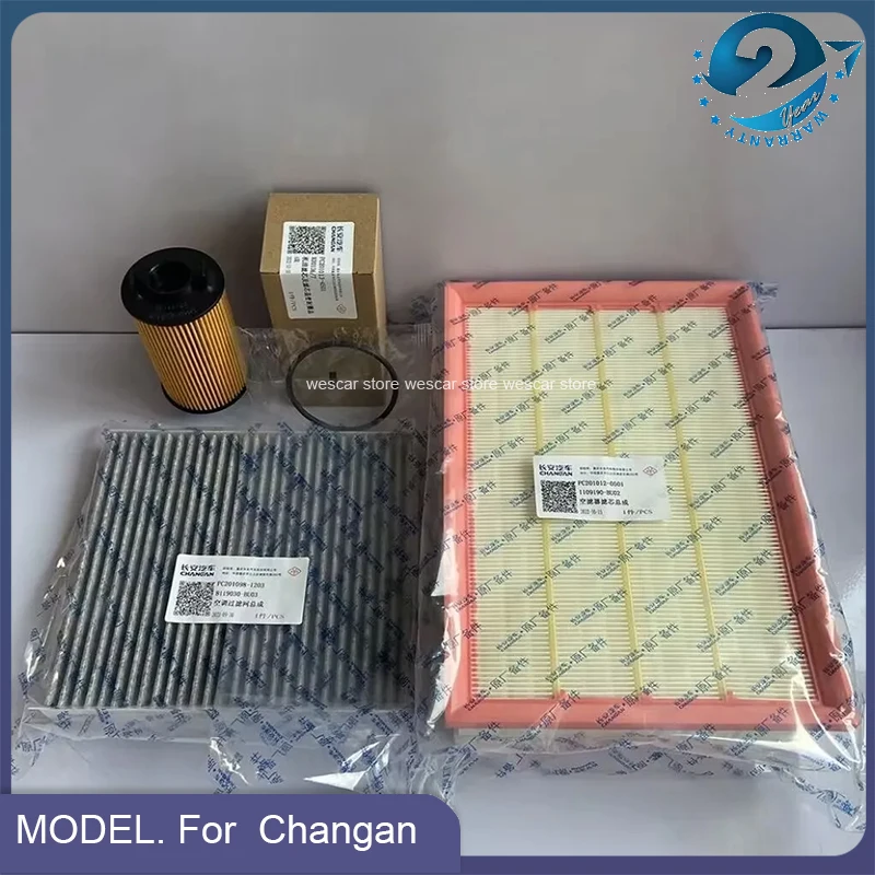 Original 4pcs Filters/set for Changan Kaicene Hunter F70 1.9T PEUGEOT Landtrek 1.9 D20T Engine Air&Cabin&Oil&Fuel Diesel Filter