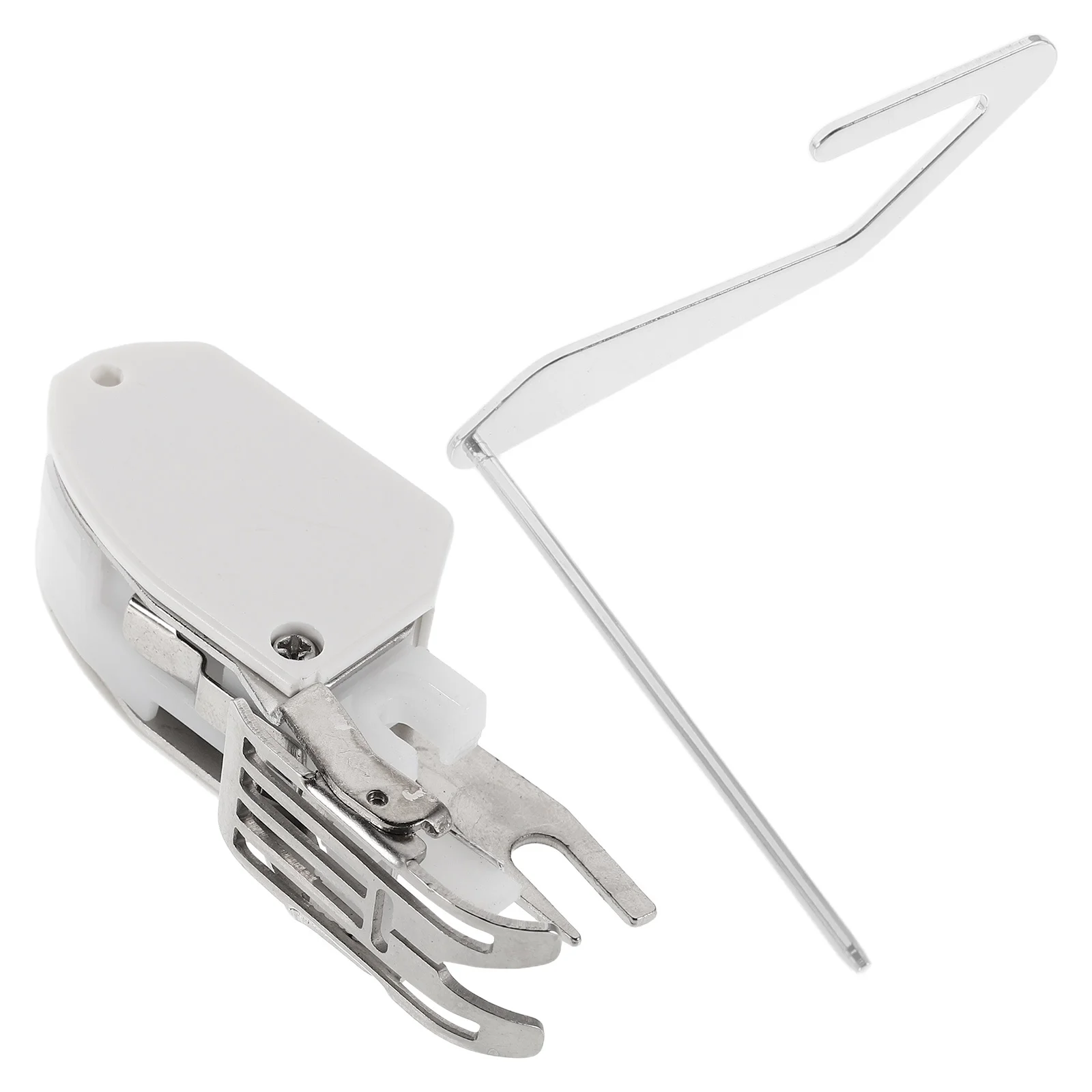 

Thick Fabric Pleating Presser Foot Guide Bar Metal Home Sewing Machines Rolled Hemmer Edge Folding Sewing Accessory