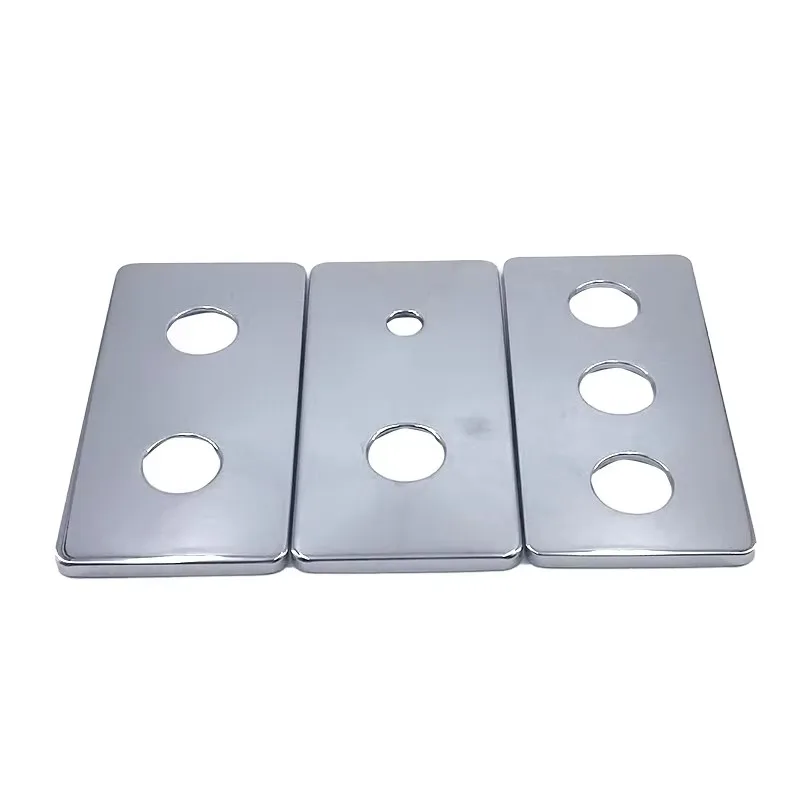 الحديثة الكبيرة مربع الفولاذ المقاوم للصدأ دش صنبور غطاء الزخرفية أربعة جوانب لوحة مخفية لتطبيق المطبخ الحمام