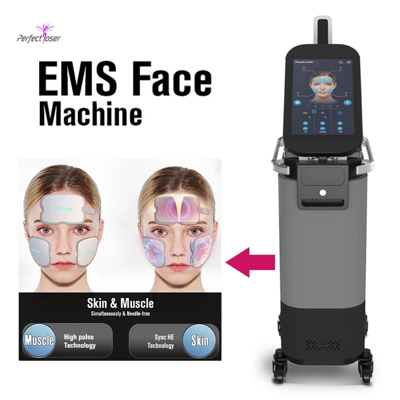 EMS Face Lifting Skin che stringe la macchina Anti-età viso sottile che dimagrisce il dispositivo di tonificazione muscolare del viso per la rimozione delle rughe indolore