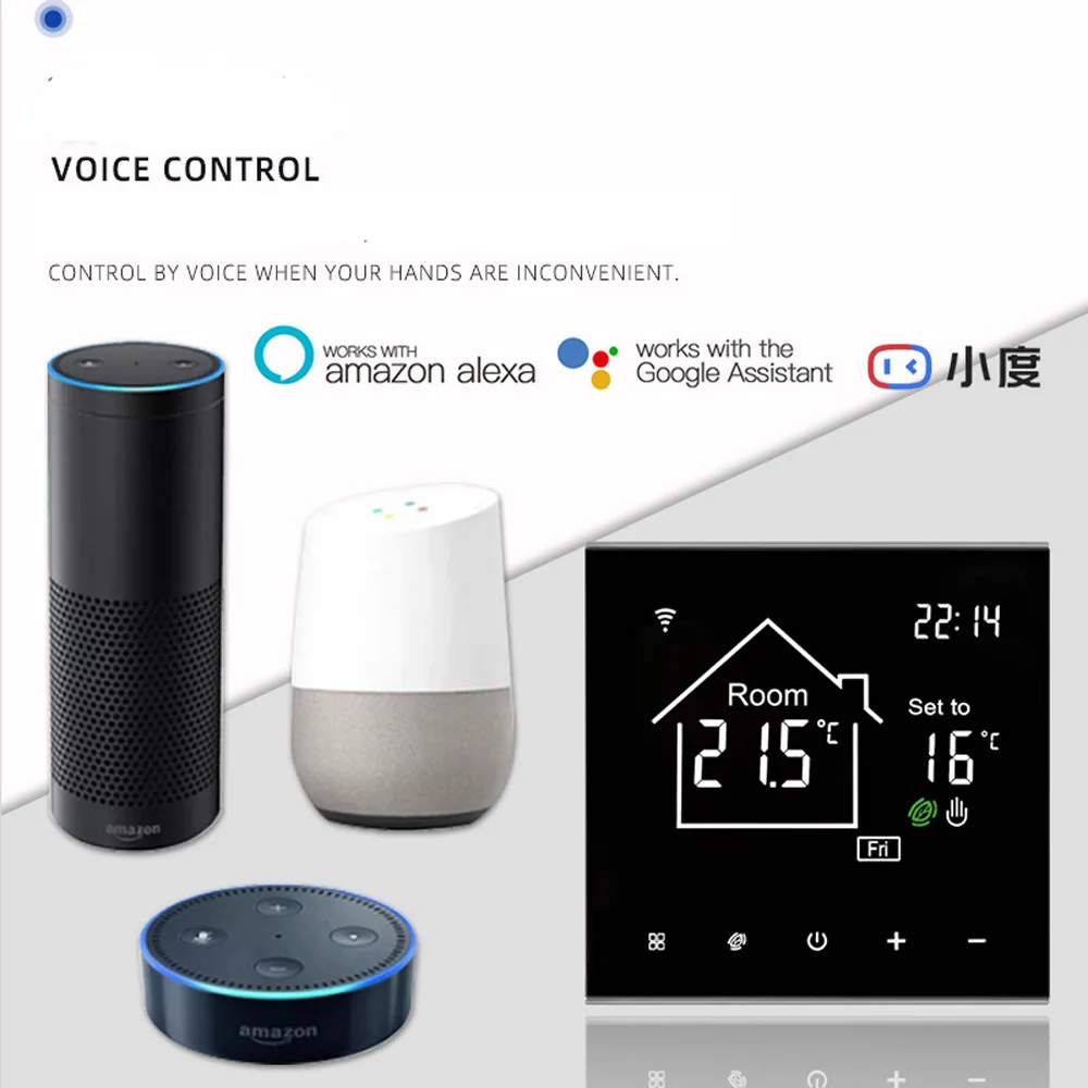 MAXKOSKO Tuya WiFi inteligentny termostat elektryczne ogrzewanie podłogowe woda/kocioł gazowy temperatura pilot Google Home Alexa