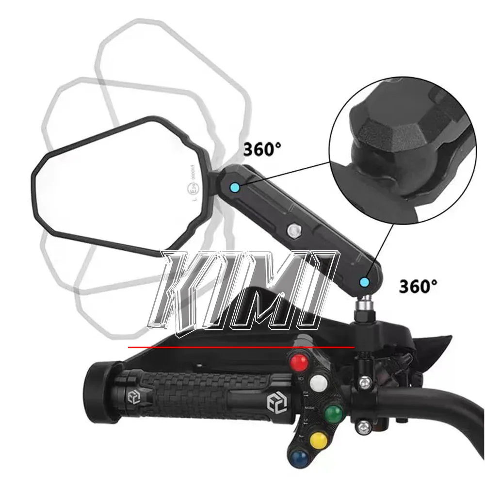 

For CFMOTO 800MT-X 800MTX Motorcycle Tension Folding Reflector West Wind Rearview Mirror Reflector Modified Accessories