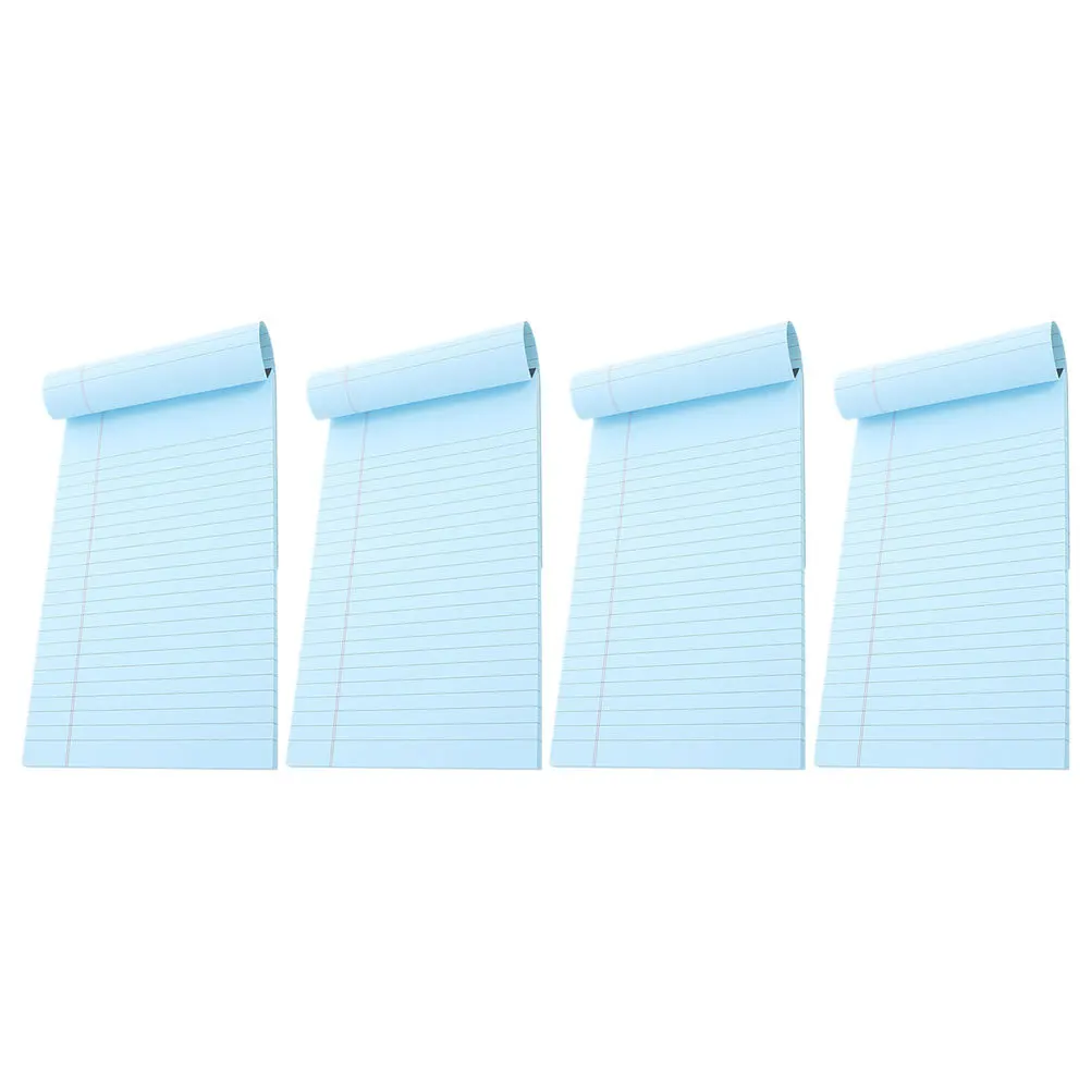 4 قطعة منصات مذكرة المفكرة المسيل للدموع اصطف ورقة لمكتب المدرسة المنزل استخدام المحمولة القانونية الوسادة دفاتر للعمل دفتر مسطرة واسعة #4