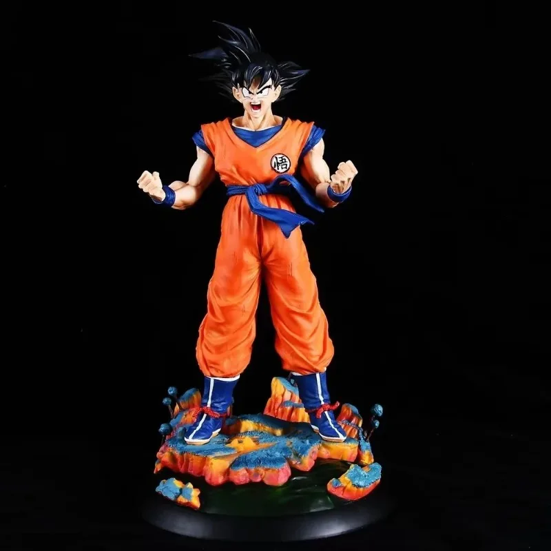 

Dragon Ball Super Saiyan GK Fateful Showdown White Grotto Son Goku Standing Posture PVC Action Figure Collectible Model Toy