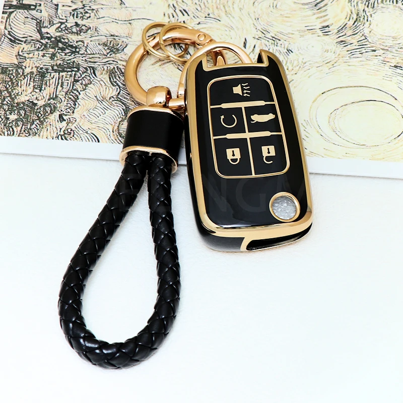 2 3 4 5 Buttons TPU Car Remote Key Case Cover For Chevrolet Cruze/Spark/Orlando Automobiles Key Shell Fob Car Accessories