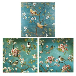Flowers And Birds Cross Stitch DIY Embroidery Set 11CT 9CT Garden Series Printed Handmade Needlework Material Pack Cotton Thread