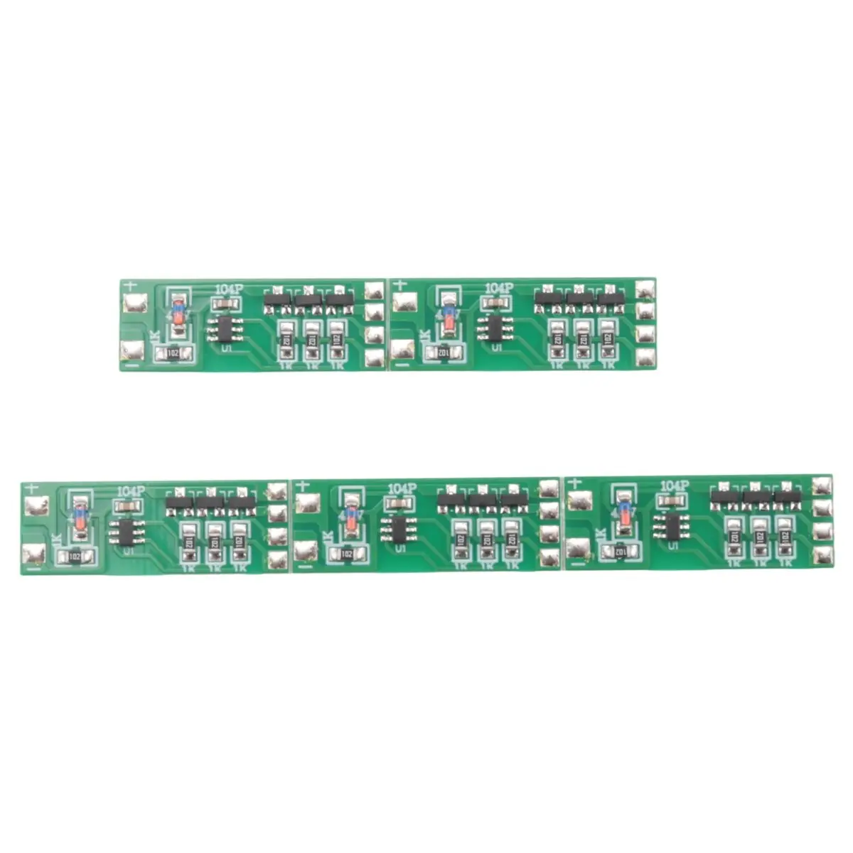 ABQX 5Pcs 3-12V Flashing LED Light Module Red Blue Pair Flashing Suitable for Car Model Bicycle Electric Vehicle Safety Light