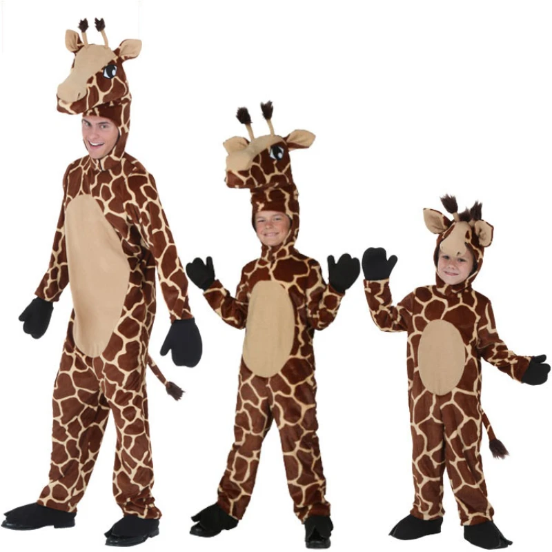 Halloween Cosplay Christmas Costume Sika Deer Costume Stage Performance Costume Animal Giraffe Cosplay Parent-child Deer Costume