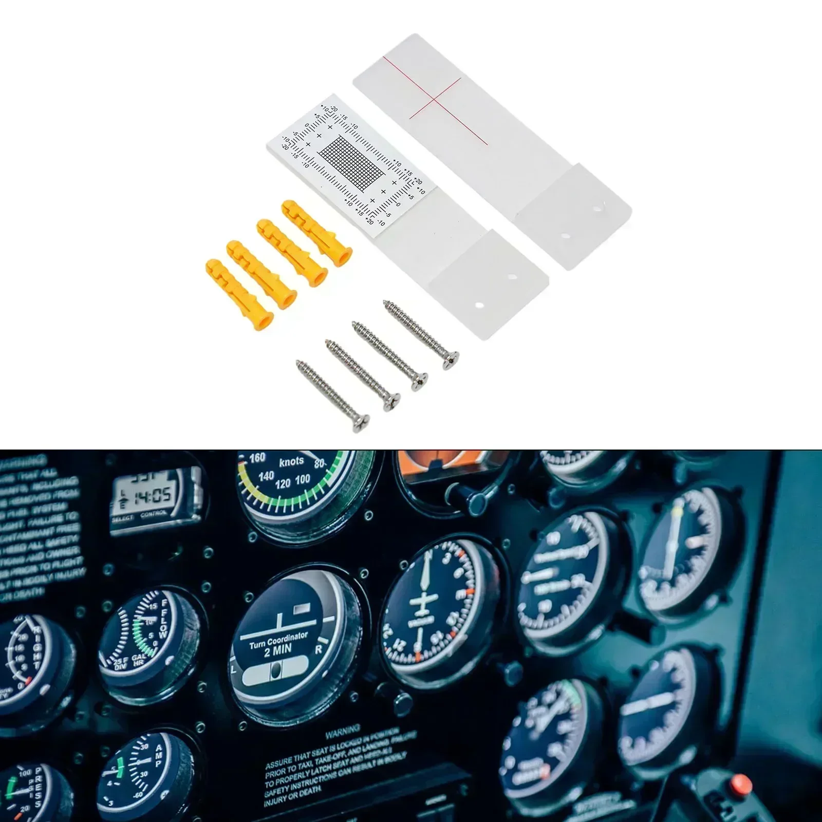 Wall For Crack Monitor by Linestorm with Plastic Analog Scale for Monitoring For Crack Width in Corners and Walls