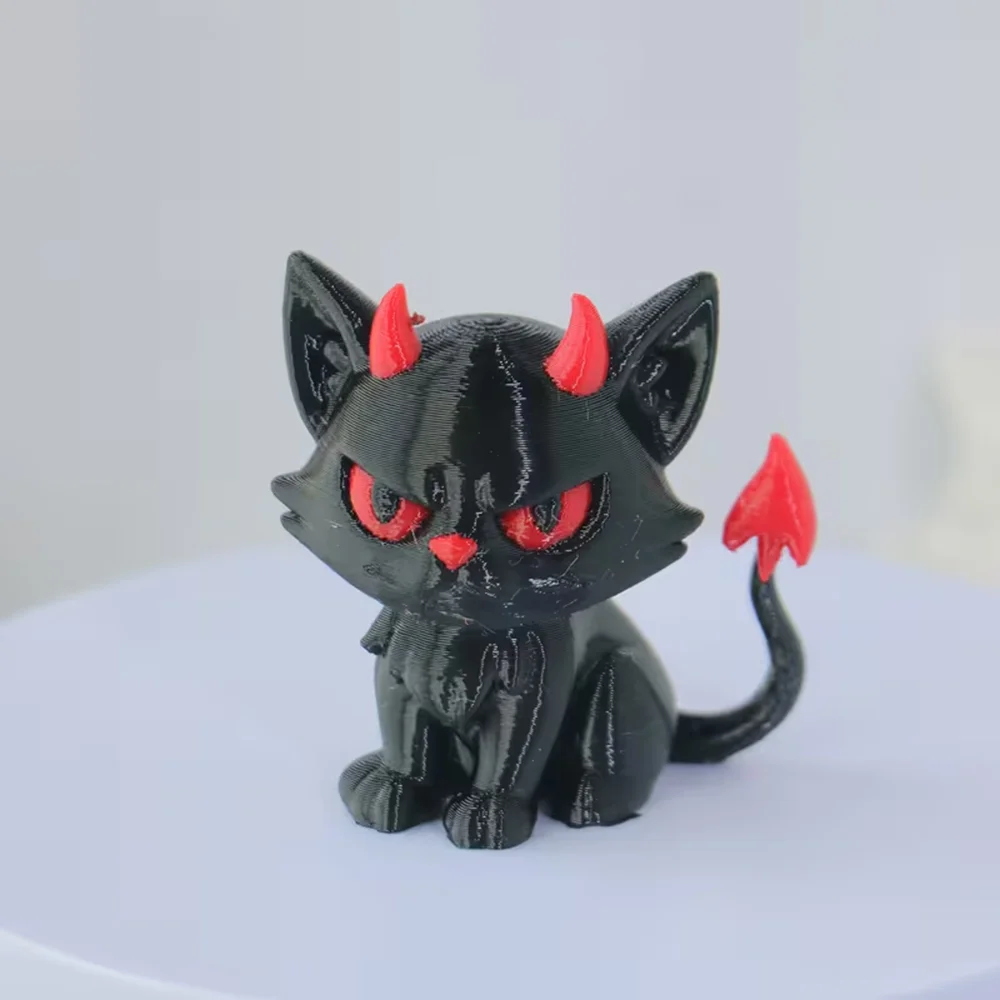 Eine dekorative Statue eines Dämons, ideal als Geschenk für die Dekoration zu Hause oder im Büro sowie für Halloween und Ostern. – Detail 2