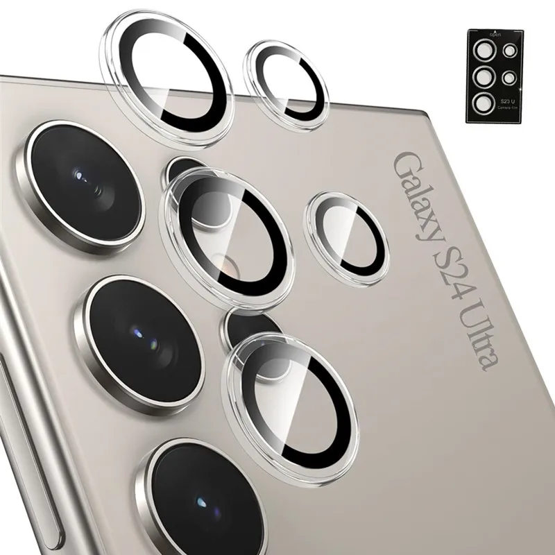 Transparent Camera Lens Screen Protector for Samsung Galaxy S25 S22 S24 Ultra S23 Plus S25Ultra Lens Ring Tempered Glass Film