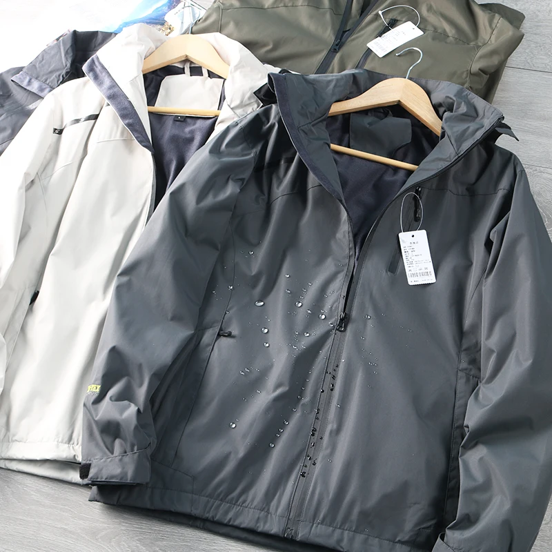 

Outdoor Men's Jaet Windproof Waterproof Detachable Cap Spring Autumn Faion Urban Sle Long Sve Stand Fit Jaet