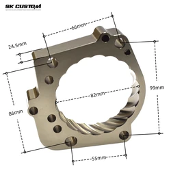 Throttle Body Spacer For Lexus LS430 UCF30 SC430 UZZ40 GS430JZS160 3UZ Engine Al Alloy Throttle Vortex Intake Gasket Accessories