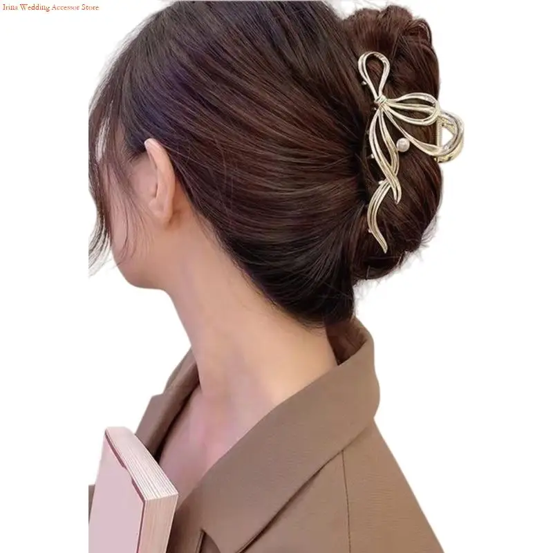 G92D Elegant Bowknot Metal Clip Slip Resistant Design For Special Event