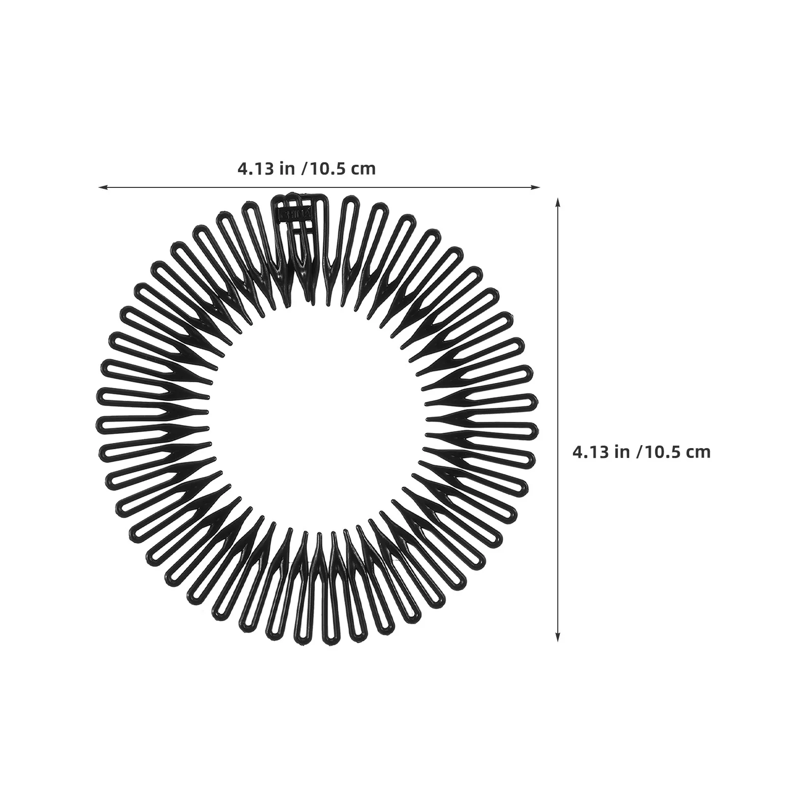 24Pcs Stretch Hair Comb Headband Circular Flexible Plastic Comb Headbands for Women Dance Styling Wigs Natural Hair Secure Fit