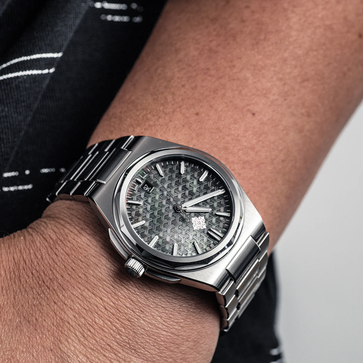 Image of IX&DAO 2026 Neue Warrior 37mm Herren Automatik-Mechanikuhr PT5000 Uhrwerk Saphir Edelstahl Wasserdicht 10Bar BGW9
