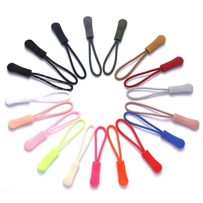10/20Pcs Zipper Head Pull Rope, Clothes Detachable Zipper Head Pull Rope Down Jacket Pendant Bag Zipper Sewing Accessories