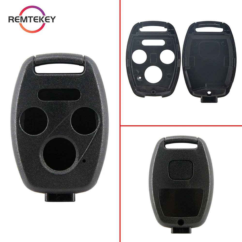 REMTEKEY Car Key Shell Case Remote Fob Cover For HONDA Accord CRV Pilot Civic 2003 2007 2008 2009 2010 2011 2012 2013 2/3 button