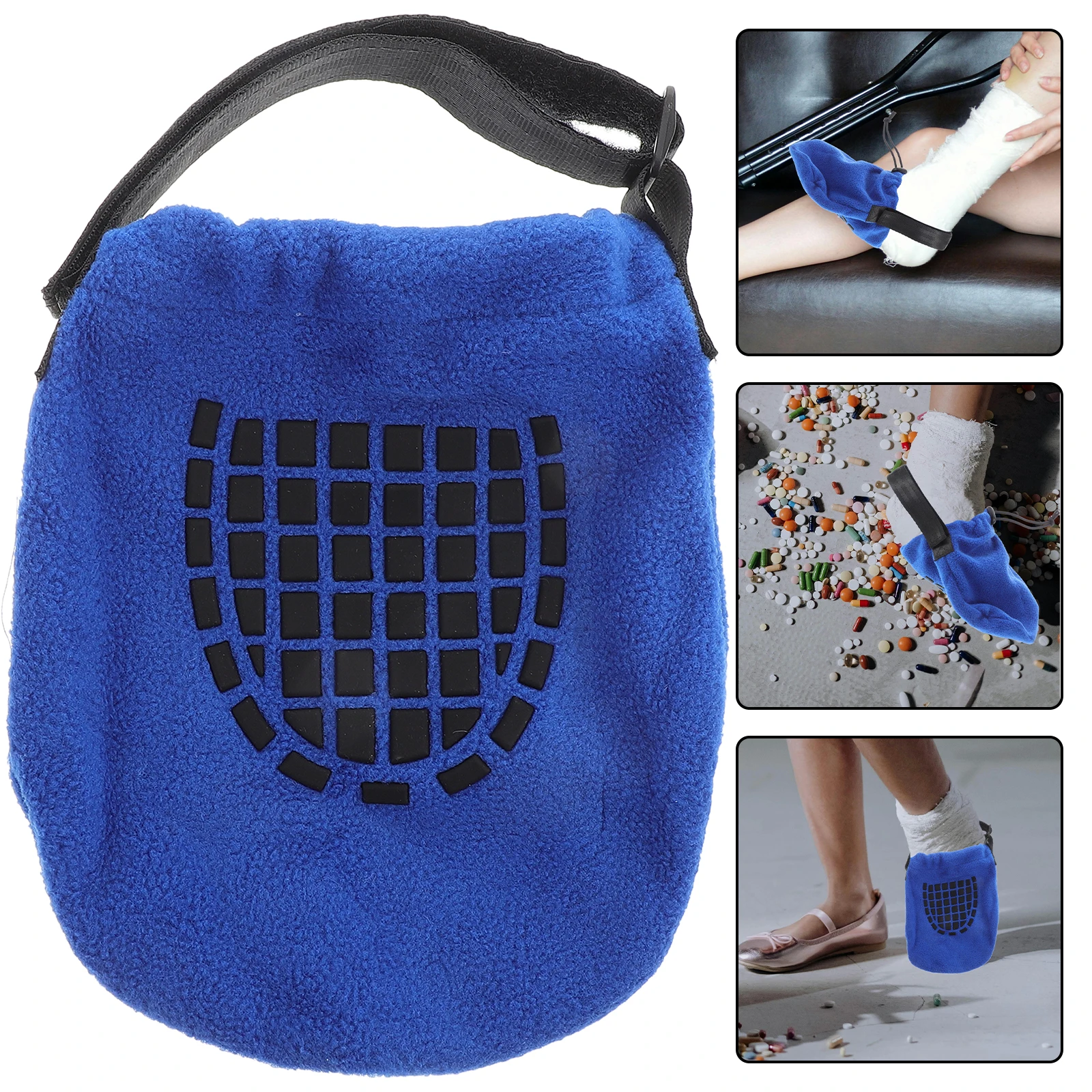 

Нескользящие регулируемые литые носки, ботинки, поддержка сломанного пальца, синие чехлы, аксессуары для обуви