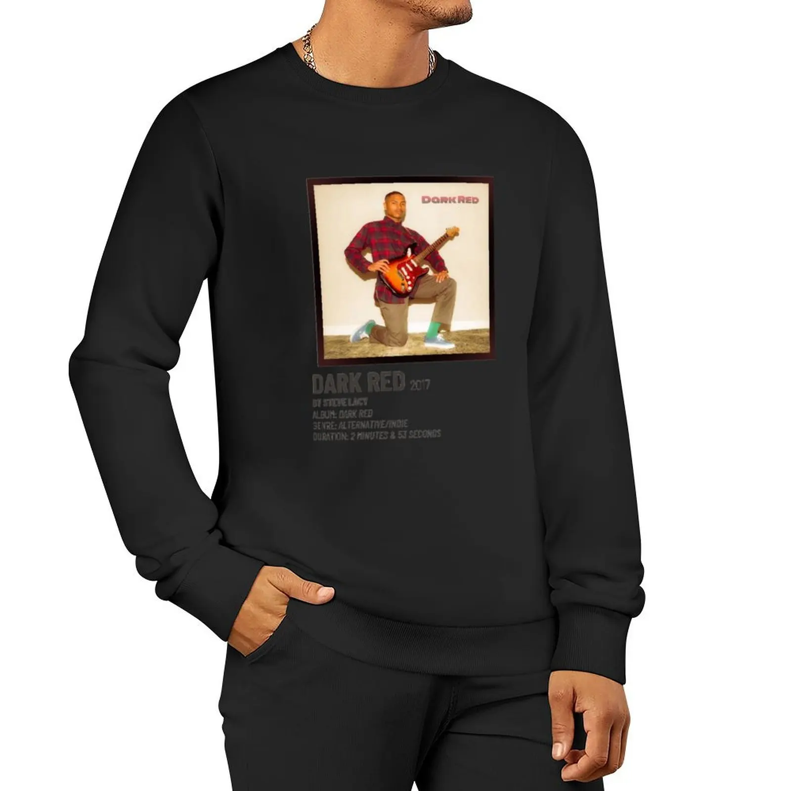 Steve Lacy Guitarist retro drawing Pullover Hoodie graphic t shirts men men clothing male clothes hooded sweatshirt for men