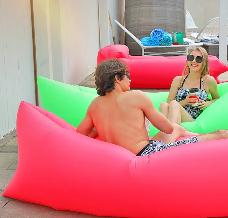 180*80cm Portable Beach Inflatable sofa Air Mattress Outdoor camping lounge chair