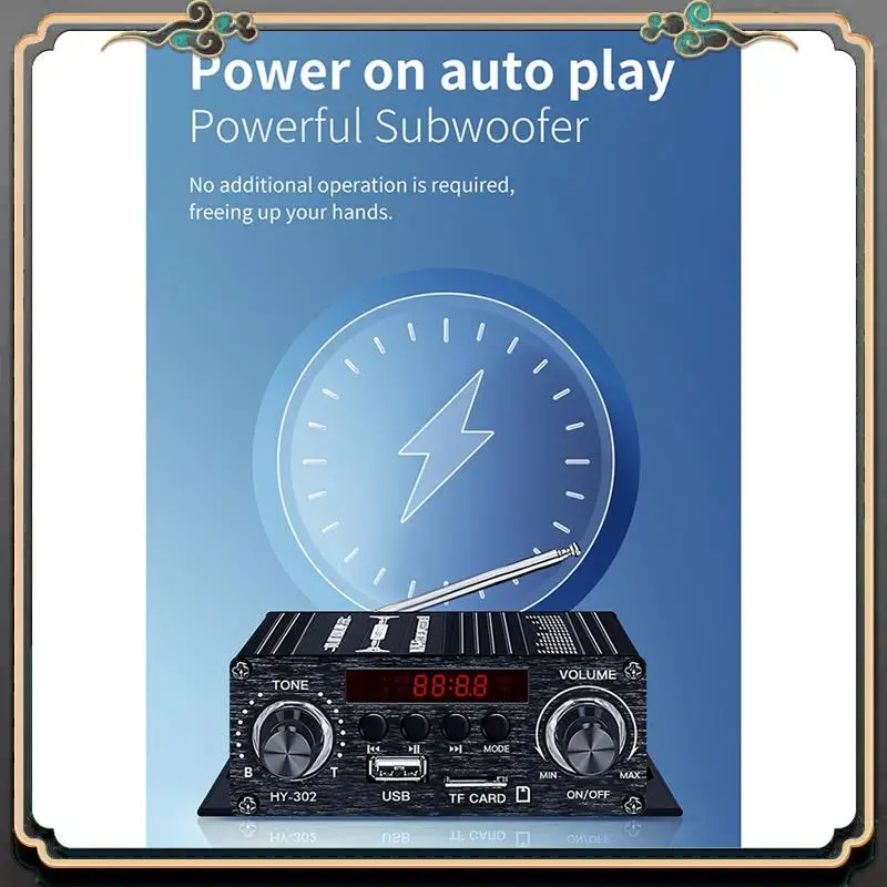 Reliable-New Digital Bluetooth Amplifier 12V Home Car 2 Channel HIFI Sound Speaker FM Receiver Audio Amplificador Clase-AB AMP