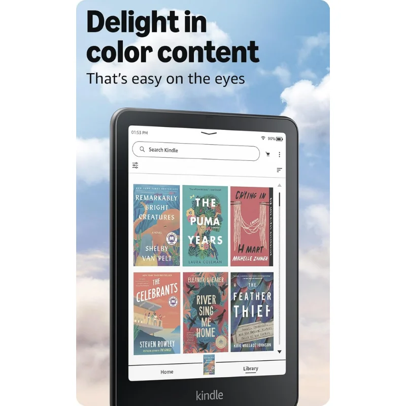 Kindle Colorsoft 7' Color E-Reader Auto Light Wireless Charging 8 Weeks Battery With Color Display