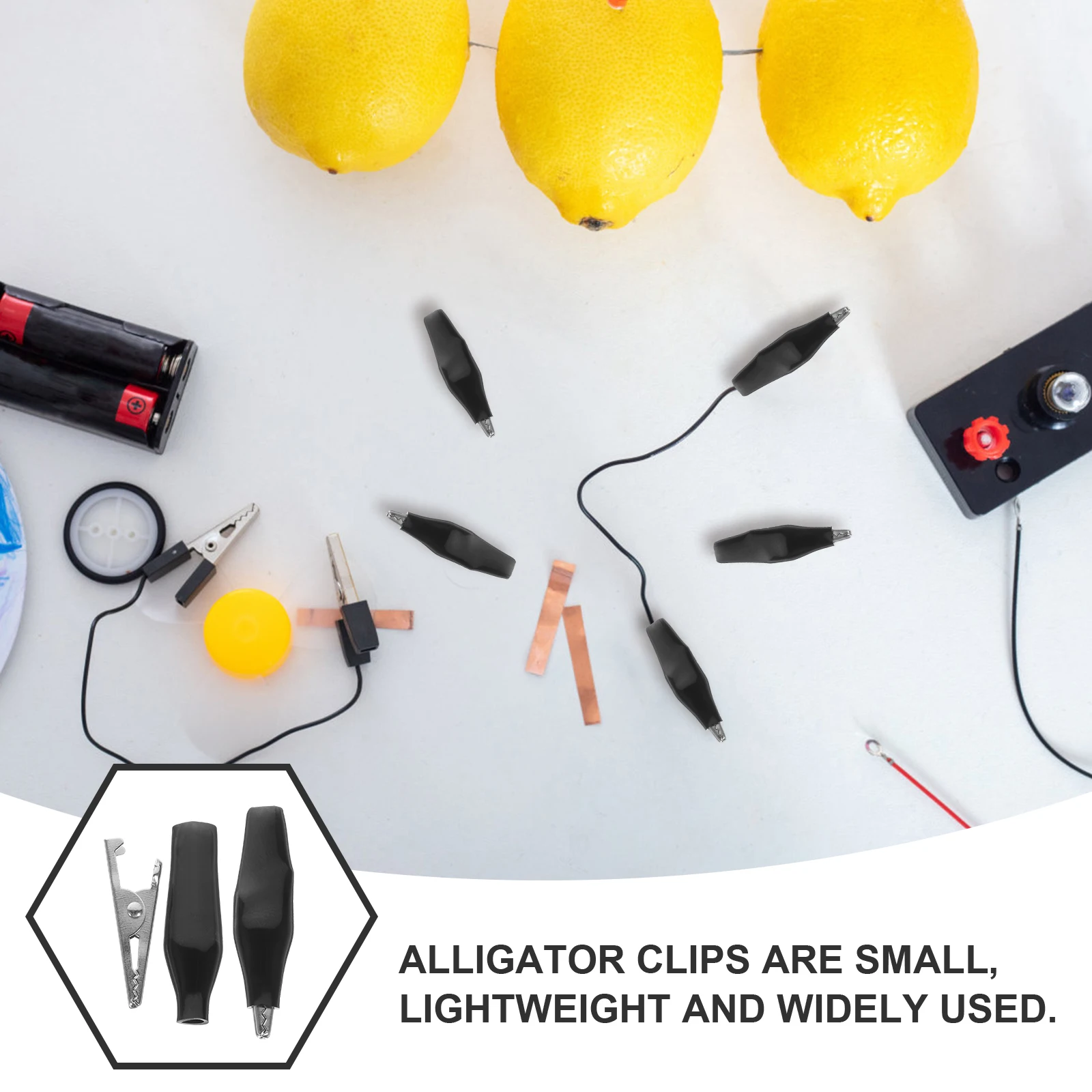 

100Pcs Mini Alligator Clips Electrical Wire Testing Clamps Small Alligator Clip Leads for Electrical Testing Welding Machines