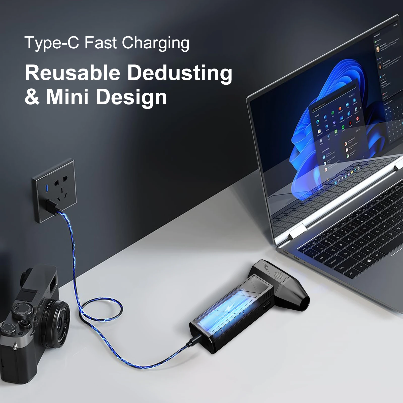 X3Ultra Turbo Jet Fan,Mini Handheld 180000RPM Powerful Compressed air Duster for Car Dryer/PC/Home/air Blower/indoor (Orange)