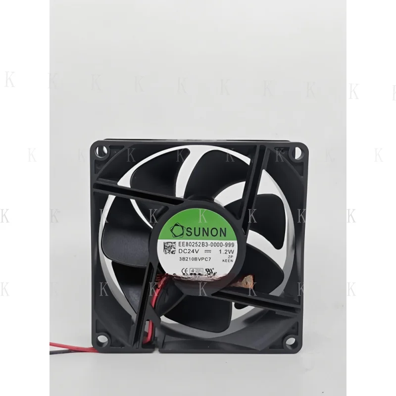 

C FOR 1 PCS Fan EE80252B3-0000-999 DC24V 1.2W 8025 8CM 2 wire cooling fan # A6–27