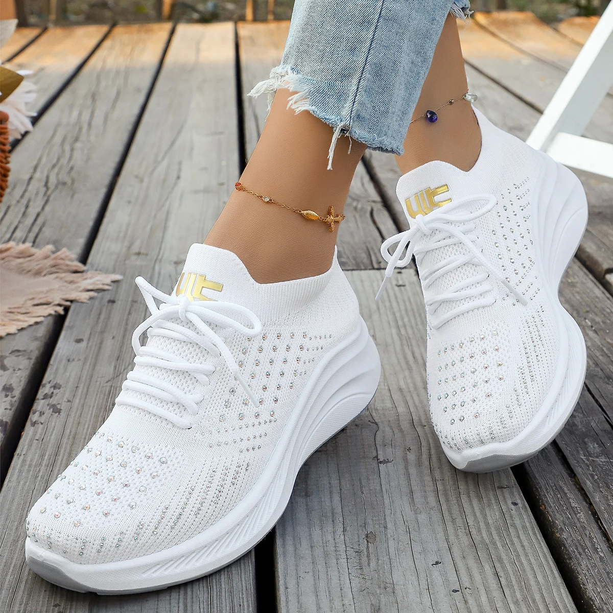 2026 Knit Sports Running Shoes Platform Leisure Outdoor Cushioning Jogging Shoes Fashion Walking Shoes 5475678
