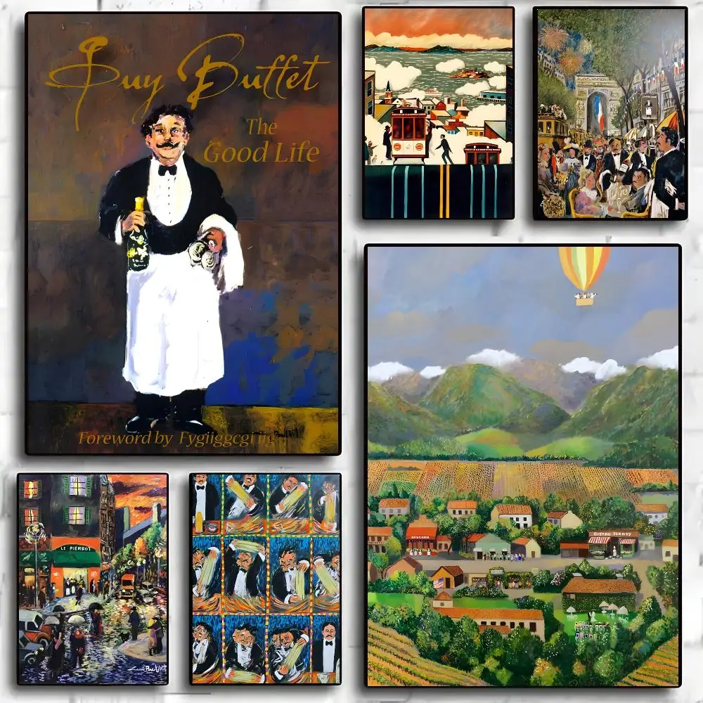 1PC Artist Guy B-Buffet Poster Living Room Bedroom Party Bar Decor Moisture-proof Art Wall Painting