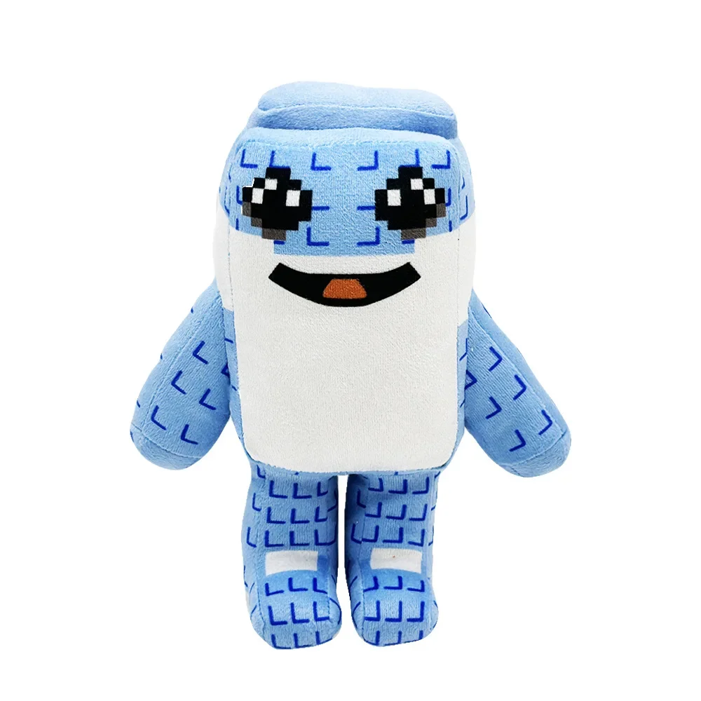 Jouets en Peluche Steal a Brainrot, 9,8 Pouces Adorable Brainrot 67, Peluche de Collection pour Fans (Bleu Clair
