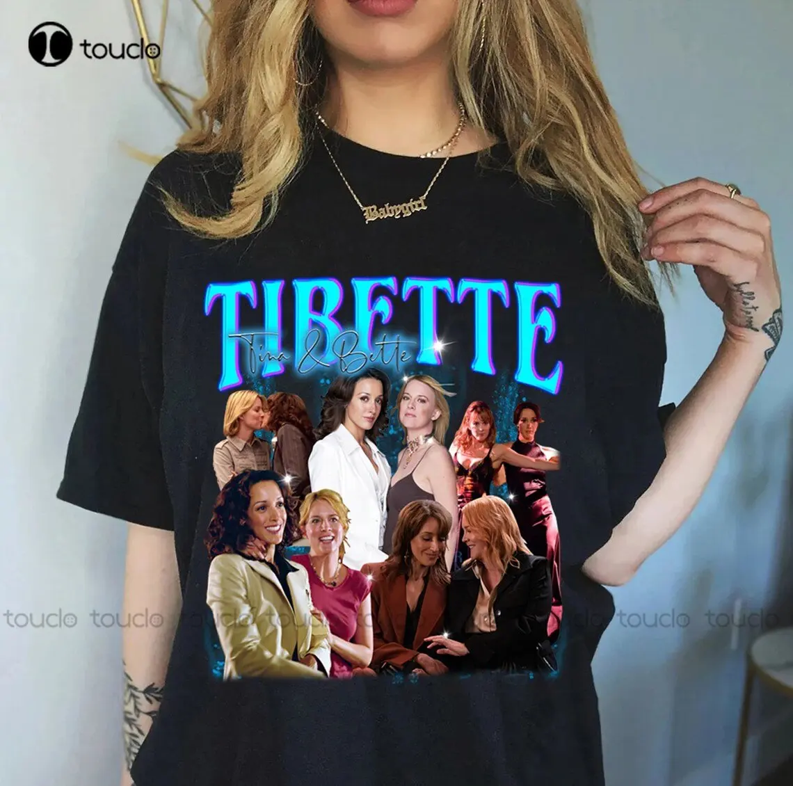 Tibette Shirt Tibette Vintage Shirt Tina And Bette The L Word The L Word Shirt Funny Art Streetwear Cartoon Tee Custom Gift