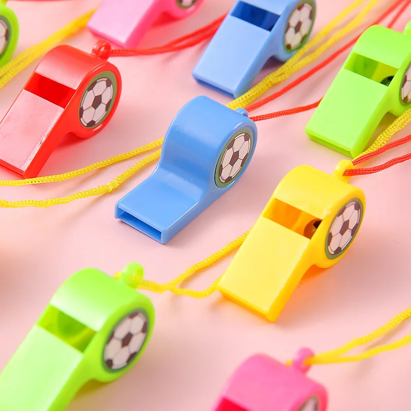 24 silbatos deportivos de plástico de colores, silbatos para animadoras, silbatos para árbitros, silbato de animación, silbato de aficionado