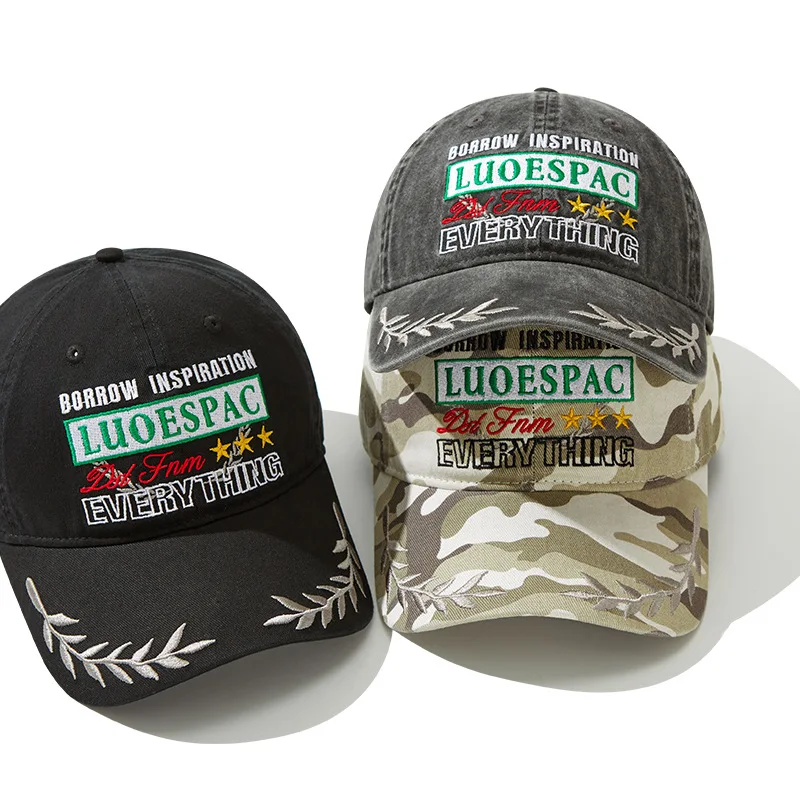 

Korean Version Letter Embroidery Baseball Cap Spring New Casual Hat For Men And Women