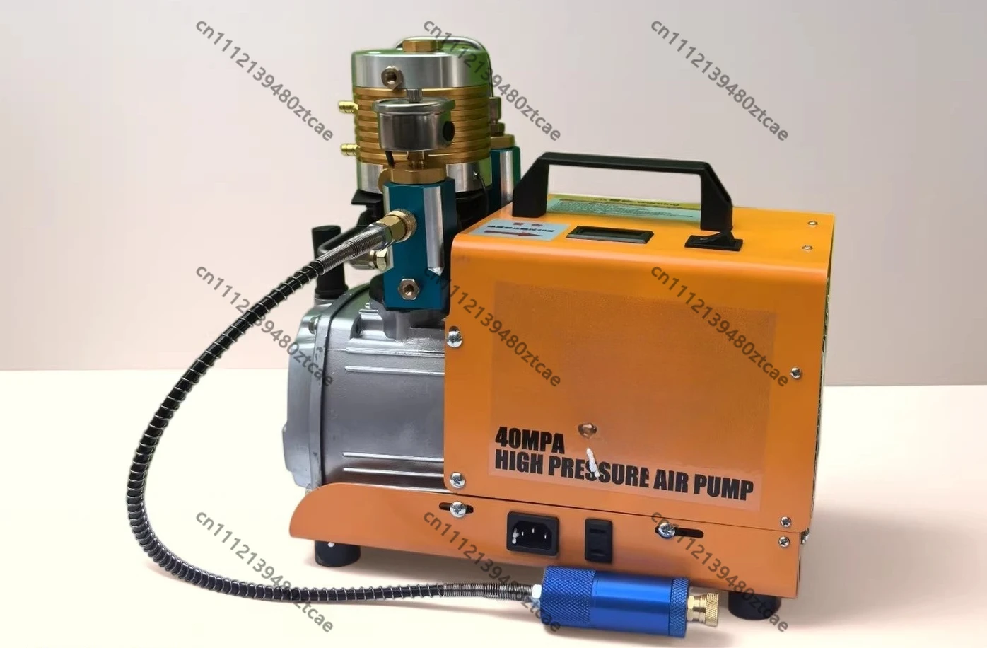 30Mpa 40Mpa High Pressure Air Pump Water Cooling Single Cylinder Electric Compressor Inflator for Diving
