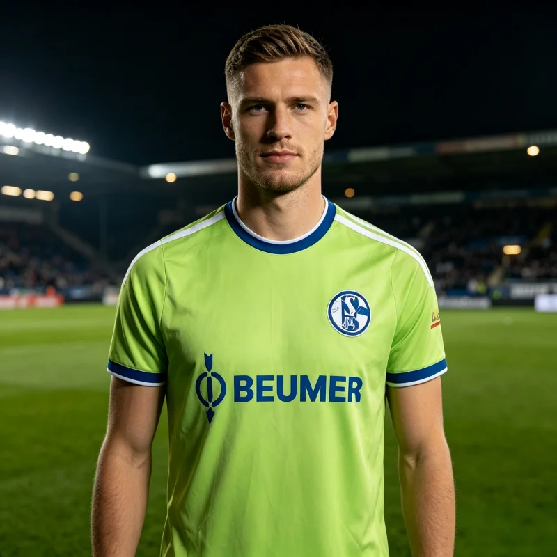 26-27 Herren Deutschland Fußball Unisex Match Training Schnelltrocknend Atmungsaktiv Fußball Sport Erwachsenen Trikot S-Schalke 04 Heim Drittes Trikot
