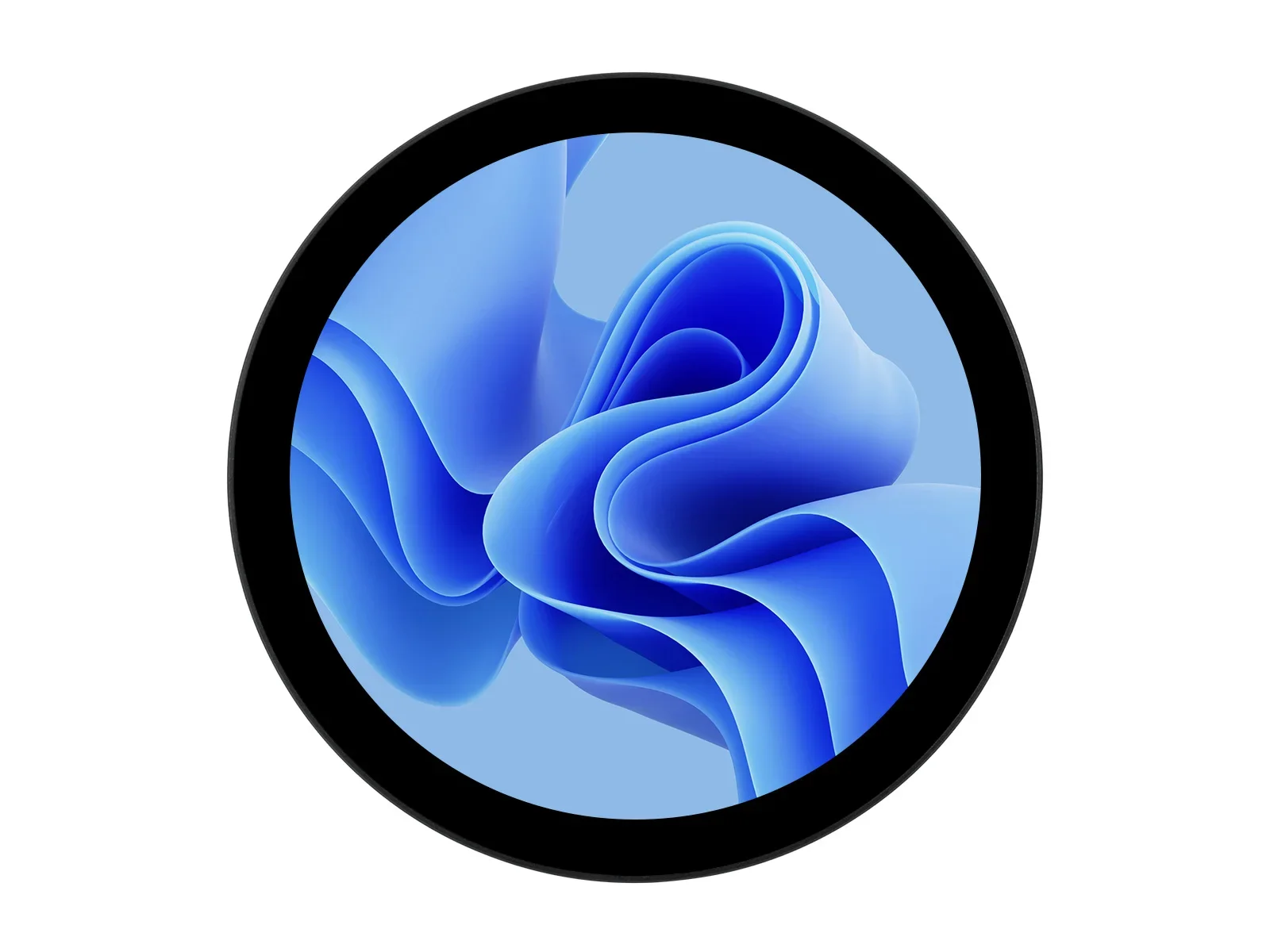 1080 × 1080 5inch HDMI Round Touch Display for Raspberry Pi, IPS 10-Point Touch