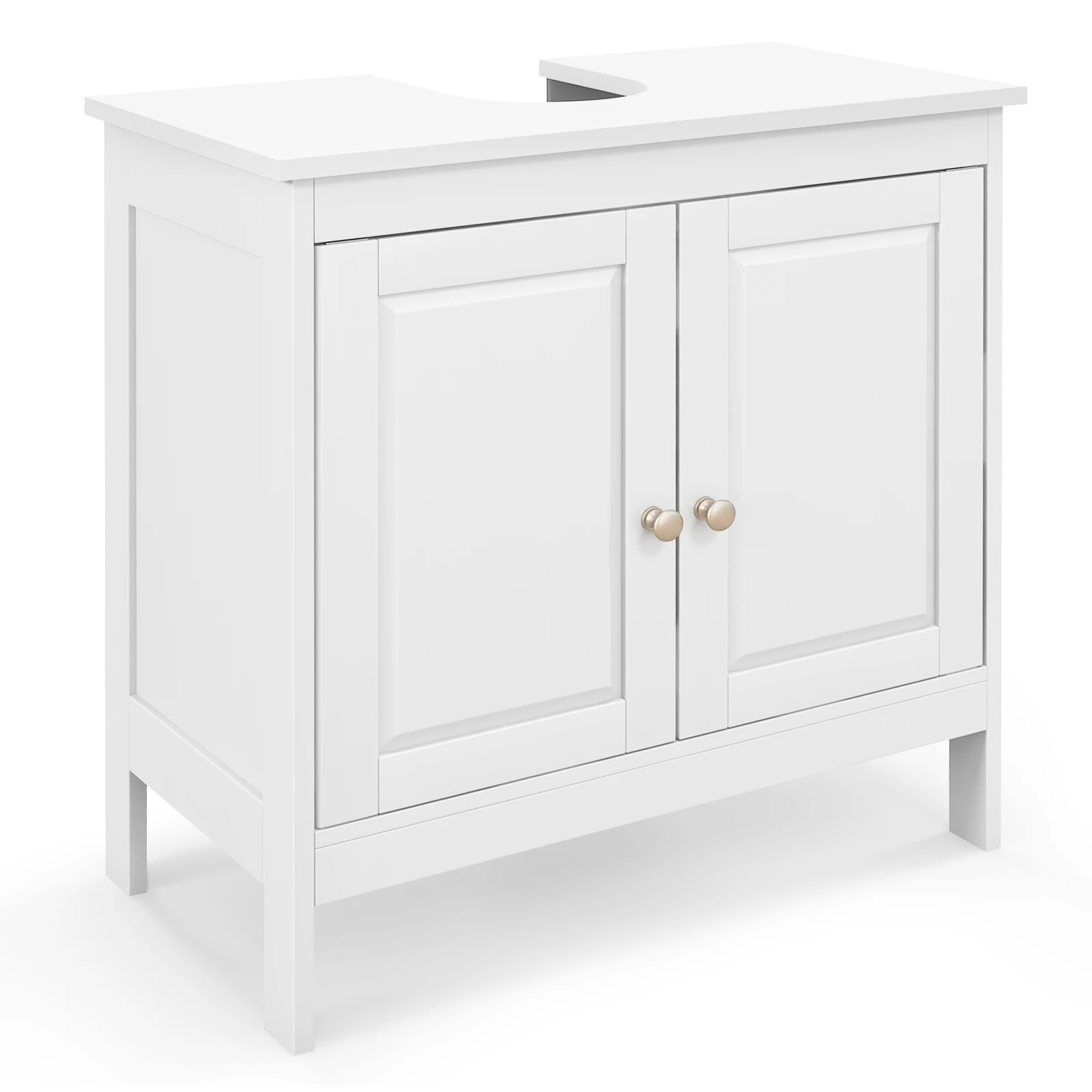 ERGOMASTER Under Sink Cabinet Freestanding Bathroom Vanity Cabinet w/ 2 Doors